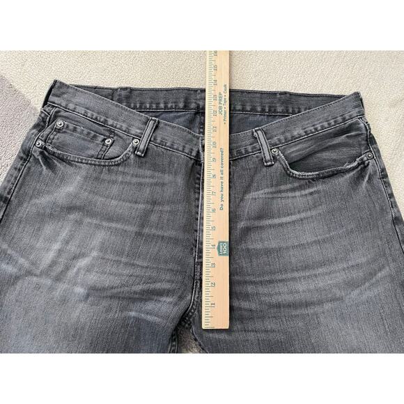 Vintage Levi's 514 Slim Straight Grey Jeans Black Label 38x32 - Picture 4 of 10
